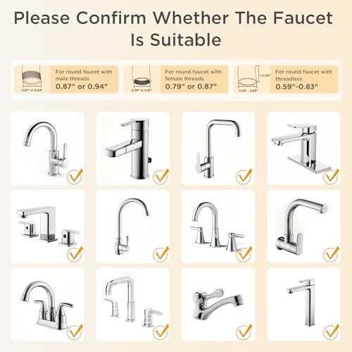 ANGEL UF60 Bathroom Sink Filter Water Faucet for Skin and 1 Faucet Mount Replacement Water Filter