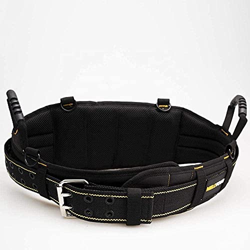 MELOTOUGH 1PACK Magnetic Suspenders Tool Belt Suspenders with Large Moveable Phone Holder, Pencil Holder, Adjustable Size Padded Suspenders + Padded Electrician Tool Belt Tradesman Pro Padded Tool Bel