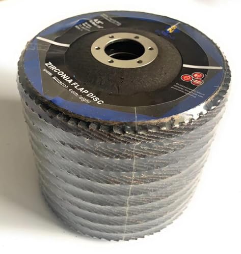 SIGNI T29 4.5" x7/8" Premium Zirconia Abrasive Flap disc for Angle Grinder Sanding, Stock and Rust Removal, Finishing, Grinding, Deburring (4.5 inch T29 40#) 4.5 inch T29 40#