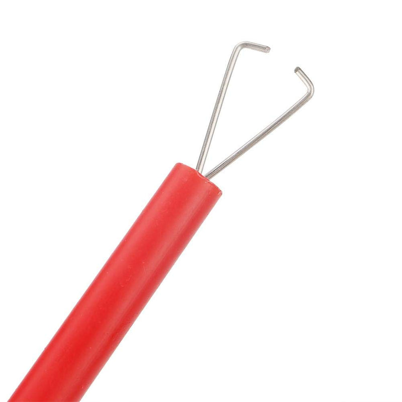 Test probe, 2 pieces. P5004 test hook clamp, quick insulated, quick professional test clamp, nickel plating, surface treatment, flexible high voltage probe