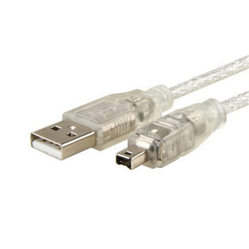 NFHK USB Male to Firewire IEEE 1394 4Pin Male iLink Adapter Cord Cable for DCR-TRV75E DV 1m USB Firewire Cable 6Pin Male to USB Male
