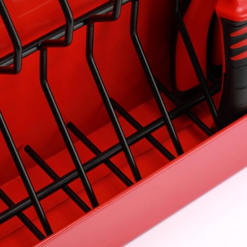 Mayouko 11 Slots Pliers Rack Organizer Holder, For Standard & Wide Pliers, All Steel, Fits in Toolbox Drawer, Chest, Pegboard, Tilt Feature, 11 Slots x 0.92" 1 Rack