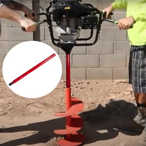 Auger Extension 18" Red Steel Structure Fits All powerheads with a 7/8” Connection