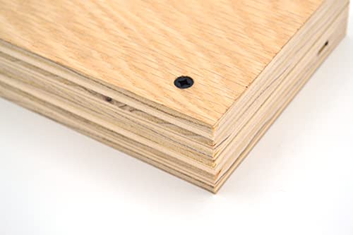 Yellowbird #8 x 1 Combo Square/Phillips Drive Flat Head - Countersinking Nibs - Deep Thread - Type 17 - Cabinet Assembly and Interior Work - Black Phosphate Wood Screw - Bit Included - 1000ct. 1000 1"