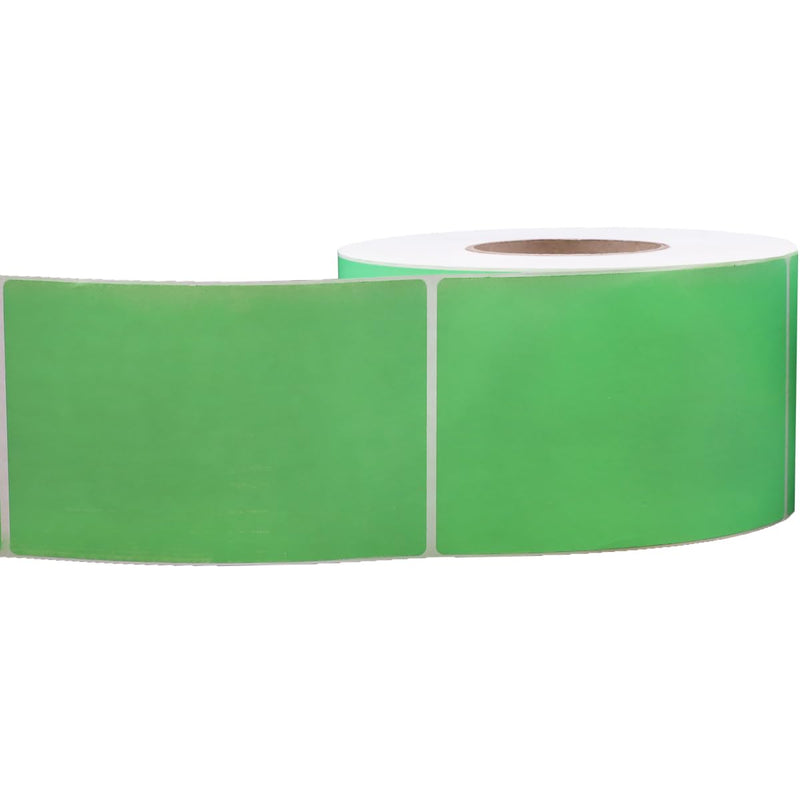 4 x 6 Thermal Transfer Green Labels, 3″ Inch Core, 1000 Count - Label Paper for Thermal Printer Labels, Permanent Adhesive, Suitable for Various Industries