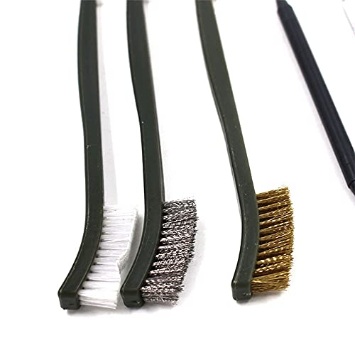 Universal Cleaning Kit Pick Set for All Guns Double-Ended Nylon Brass Steel Brush Metal Ploymer Picks Set with Case