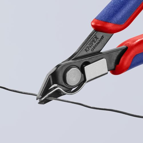 Knipex 78 91 125 Electronics Cutter "Super-Knips" 4,92" with lead catcher Multi-colour 125 mm Burnished, wire clamp, very small facet Standard packaging
