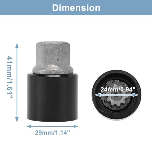 315 Wheel Lock Lug Nut for Mercedes-Benz Anti-Theft Wheel Locking Nut Key Socket Removal Tool 1Pc