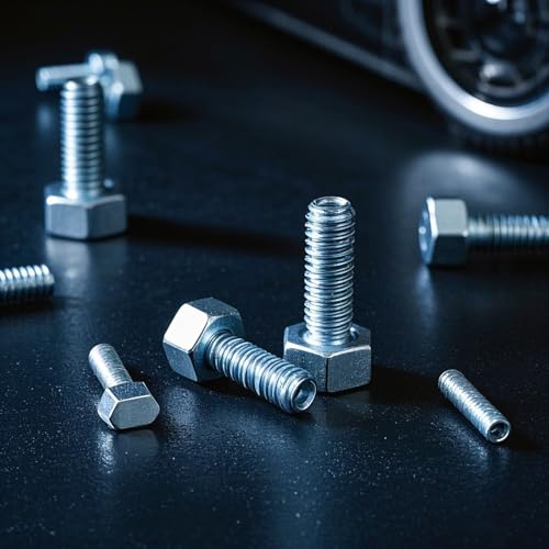 KINJOEK 100 Pieces 1/4-20 x 1-1/2 Inch Stainless Steel Hex Bolts, Hex Head Cap Screw Bolts, 18-8 304 S/S Fully Threaded Hexagon Bolts Fastener