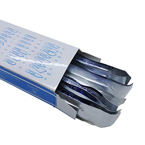 Sterilized Disposable Scalpels No.11 Sterile Packed Tip Blades for Skin Aesthetics, Laboratory Anatomy, Sculpture, Craft Hobbies, Podiatry, Mobile Phone Repair (Pack of 10)