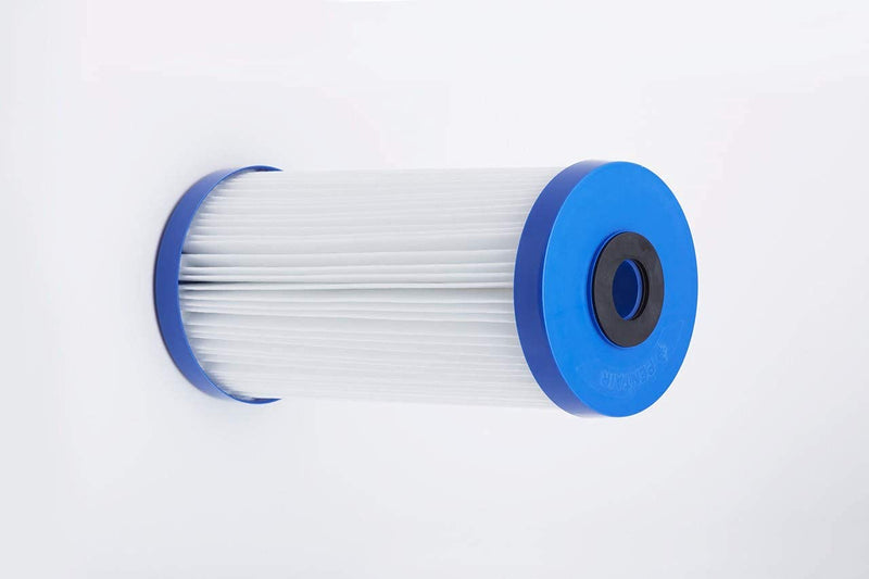 Pentair Pentek R50-BB Big Blue Pleated Polyester Sediment Water Filter, 10" x 4.5", 50 Micron, Whole House Reusable Cartridge, Pack of 2 10" x 4.5"