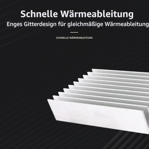 1 piece aluminium heat sink/cooling fins, heat sink heat sink set, 24 teeth, 150 mm heatsink, 150 x 59 x 25 mm