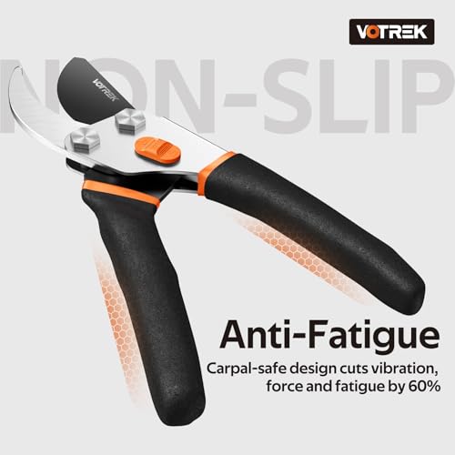 rofessional 8.5”Garden Pruner with Jam-Proof Spring