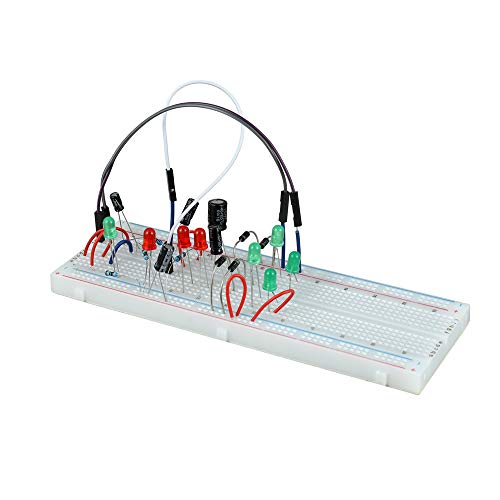 BOJACK 24 Value 630 Pieces Capacitor Electrolytic Capacitor Assortment Kit Including Model Number 0.1uF-1000uF