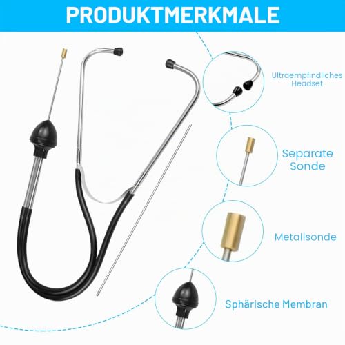 HENGBIRD Mechanic Stethoscope Car Motor Stethoscope Machine Diagnostic Tester Tester Car Mechanic Stetoscope
