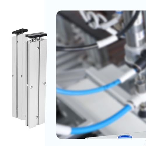 Riven TN10-150 Dual Action Pneumatic Air Cylinder 10mm Bore, 150mm Stroke, Aluminum Double Rod with Magnet for Auto Equipment