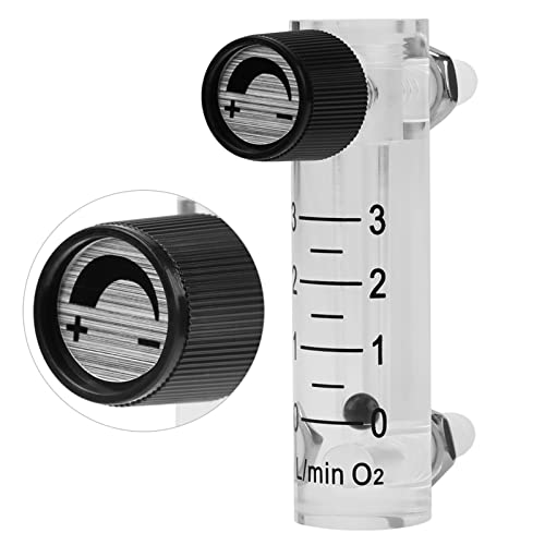GasFlowMeter 0-3LPM FlowSensor Gas Detector for SewageGasTesting Medical Equipment | 8 mm quick coupling, 0.6 MPa pressure resistance, oxygen and air measurement, industry and laboratory