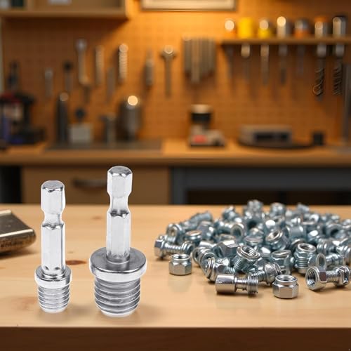 External Hex Conversion Rod M10+M14 Woodworking Hex Socket Adapter Converter Electric Drill Accessories Hammer Drills Sockets Adapter Drill Chuck