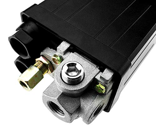 Create idea 175PSI Single Phase Air Compressor Switch 15AMP + 3pcs 1/4 BSP Blanking Plugs