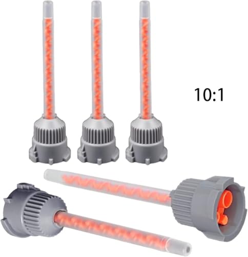 20 Pieces Blue Static Mixing Nozzles Mixer Tip and 21 Pieces Red Mixing Nozzles Tips 10:1 Ratio