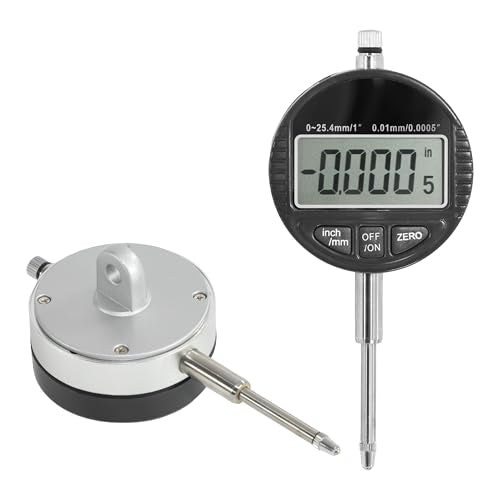 HFS(R) Disc and Rotor/Ball Joint Gage Set 0-1" Digital Dial Indicator 360° Flexible Stem Holder Locking Plier Automotive Measurement Tool Digital Dial Indicator Set