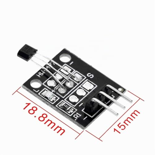 ARCELI 5pcs Hall Effect KY-003 Magnetic Sensor Module DC 5V for Arduino PIC AVR Smart Cars
