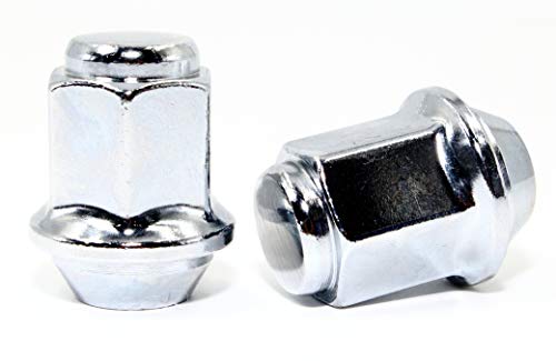 Set of 20 Veritek 12x1.5mm 13/16 21mm Hex 1.37 Inch 34.8mm Length Chrome OEM Factory Style Acorn Seat Lug Nuts for Hyundai Factory Wheels