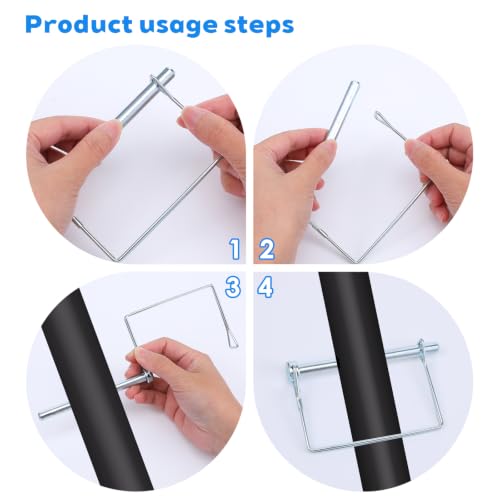 Kifmurase 30PCS 5/16 Inch Trailer Coupler Pin, 4 Inch Long Wire Lock Pin 30