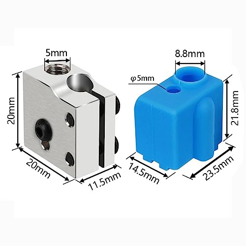 3D Printer Extruder Heater Cartridge Thermistor 0.4-1.2mm Nozzles Metal Titan Handle Hotend Kit Compatible with Artillery Sidewinder X1 X2 Genius Pro Volcano Hot End