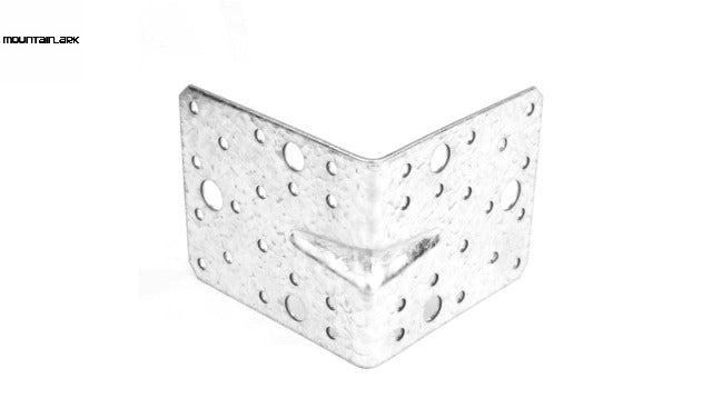4 Pack Galvanized Steel L Angle Bracket for 4x4 Wood 90 Degree Corner Brace