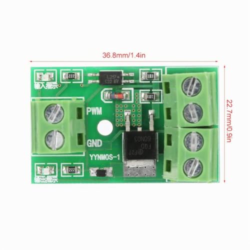 MOSFET Driver Module, Control Module MOS, 3-20V to 3.7-27VDC 10A Switching Module Field Effect Module, High Energy PWM Switch Control Board, YYNMOS-1 FET Optocoupler