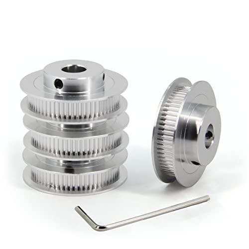 2GT Pulley 80 Teeth 10mm Bore 80T Timing Belt Pulley Synchronous Wheel Aluminum for Width 6mm Belt 3D Printers Parts, 4pcs/Pack(Size: 80T-10mm Bore)