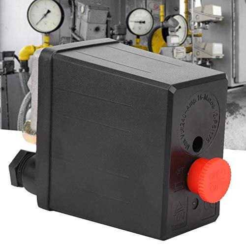 Air Compressor Pressure Switch, Pressure Valve Switch for Single Hole Air Compressor 0.4~0.7Mpa G1/4" 220V