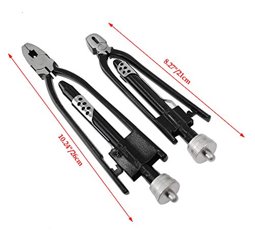 Bonsicoky 2 Pieces Aircraft Safety Wire Twisting Pliers Set 6" & 9" 6"&9" Wire Plier + 100 FT Wire