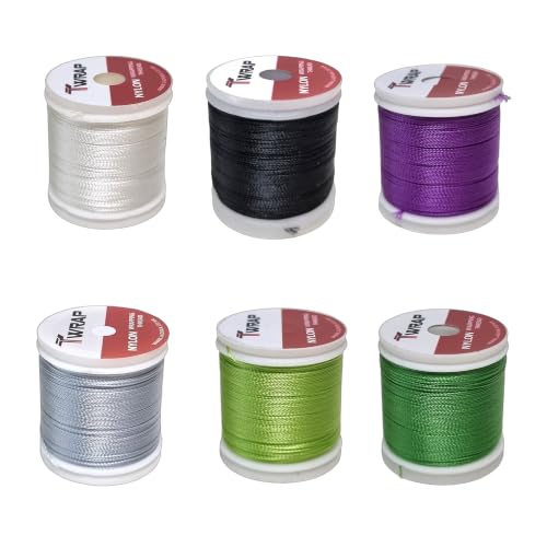 Lot of 12ea Nylon Rod Wrapping Threads A,C,E Size (JK Series) (JK005 (A Size) JK005 (A Size)