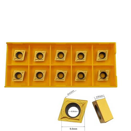 1/2 Inch Turning Chisel 12 mm SCLCR1212H09 + SCLCL1212H09 + SCMCN1212H09 Turning Chisel CNC Lathe Excircle Lathe Tool Holder Set and 10 Pieces CCMT09T304 / CCMT32.51 Indexable Carbide Lathe Turning 1/2 Inch