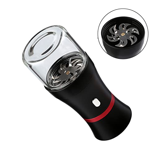 Electric Herb and Spice Grinder, Rechargeable Grinder with Stainless Steel Six-Blade Blade