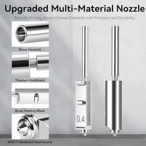 4PCS Kobra S1 Max Combo Hardened Steel Nozzle 0.4mm,Quick-Swap