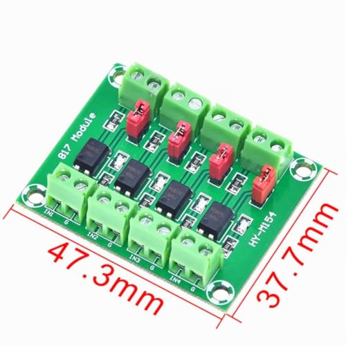 JZK PC817 4-Channel Optocoupler Isolation Board Voltage Converter Adapter Module 3.6-30V Driver Photoelectric Insulated Module PC 817