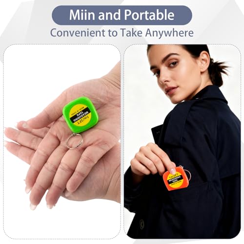 250 Pcs Small Tape Measure Keychains 1 Meter/ 3 Ft Bulk Pocket Measure Portable Measurement Mini Retractable Measuring Tape Keychains for Birthday Party Favors Construction, 4 Colors
