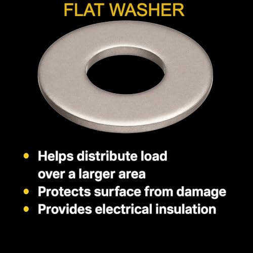 BCP Fasteners 5/16" 304 Stainless Steel SAE Flat Finish Washers, 500 Pack 5/16"