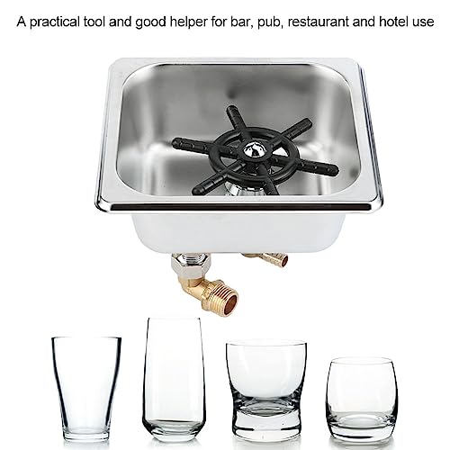 Automatic Stainless Steel Cup Washer Cleaner Glass Rinser for Hotel Bar Coffee Milk Tea Cup