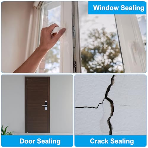 PATIKIL 1/4 Inch x 65.6 Feet Backer Rod, Hard Solid Nitrile Rubber Rope Caulk Crack Gaps Joint Filler Weather Stripping for Home Construction, Industrial Equipment Gasket DIY，Black