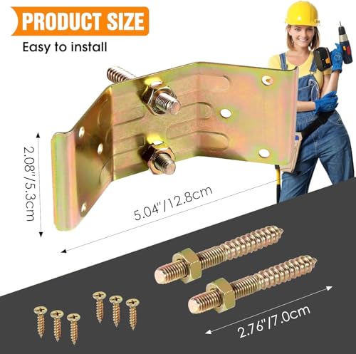 Kerf Mount Corner Bracket, Set of 4 Surface Mount Corner Bracket for Table Aprons, Connection Table Top, Legs, Frame, Repairing or Building Table (8) 8