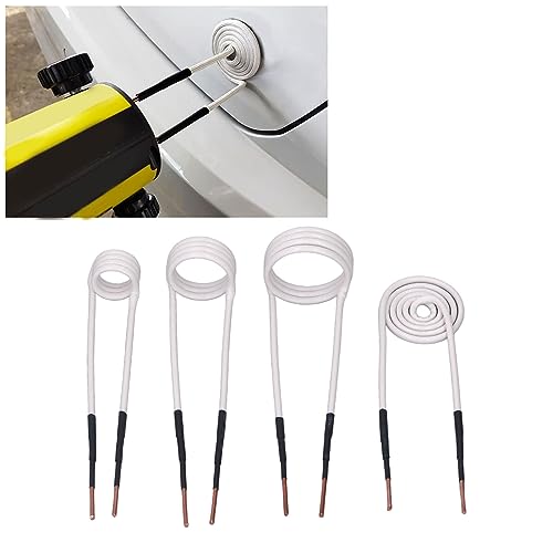 Induction Heating Coils, 4-Piece Induction Heating Coil Kit, Induction Coil with 1200℃ Heat Resistant High Frequency HVAC Heater, Heaters and Accessories, Default