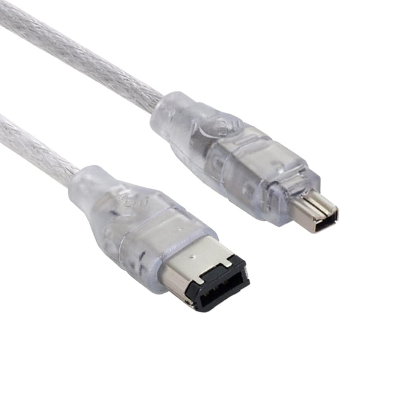 chenyang Firewire 400 IEEE 1394 6Pin to 4 Pin iLink Cable for Camera Camcorder Transparent 6M-4M 1.2M