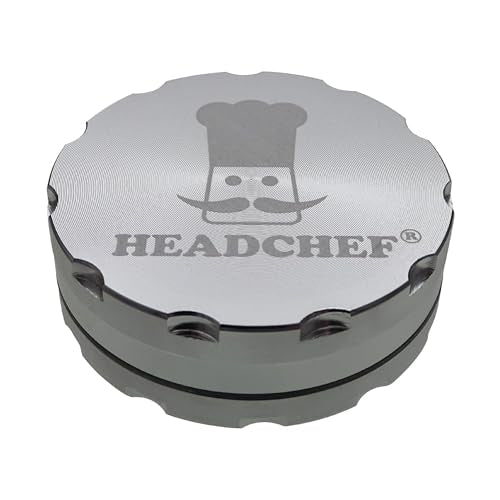 Headchef Razor Grinder 62mm 2 Part (Silver) Silver