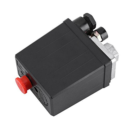 Fdit Air Compressor Pressure Switch Gauge Double Safety Valve Pressure Control with 120 Psi Pressure Regulator 230 V