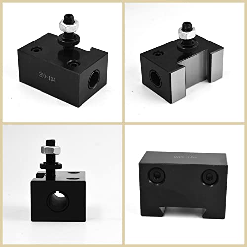 waltyotur AXA 250-104 Heavy Duty Boring Bar Holder, Quick Change Heavy Duty Boring Bar Tool Post Holder for CNC Lathe