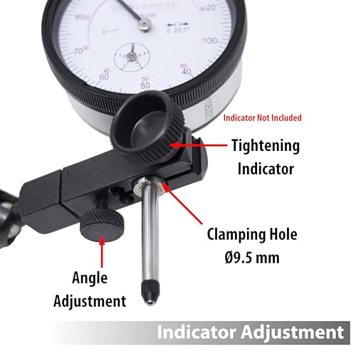 Clockwise Tools Magnetic Base, MGBR-01, Magnetic Stand for Digital Dial Indicators, 176lbs Max Pull MGBR-01 Adv